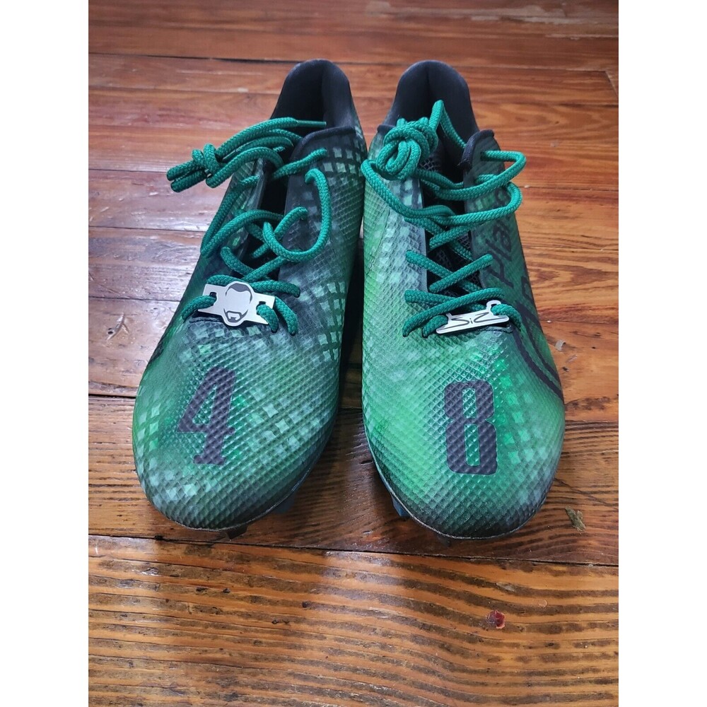 Nike Vapor Edge Speed 360 Green Football Custom Cleats Size 12 CV6349-003